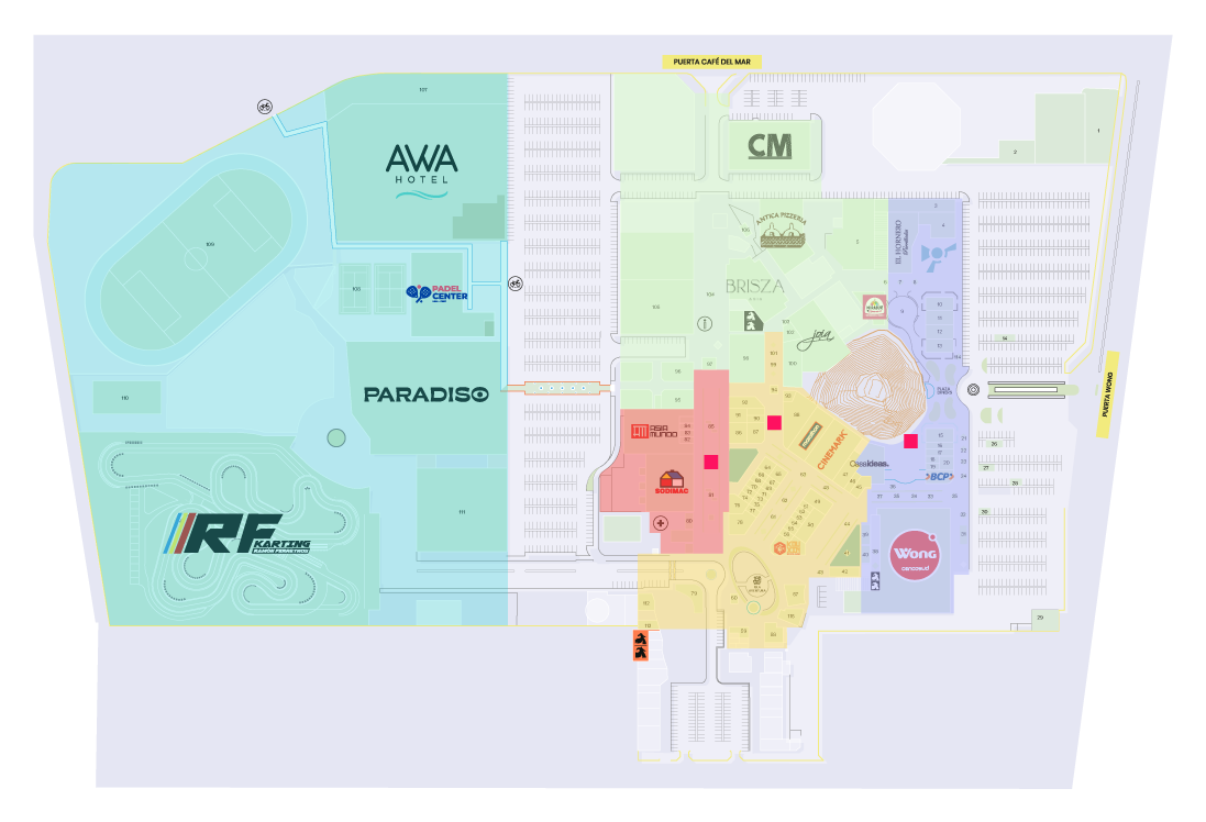 Mapa Boulevard de Asia